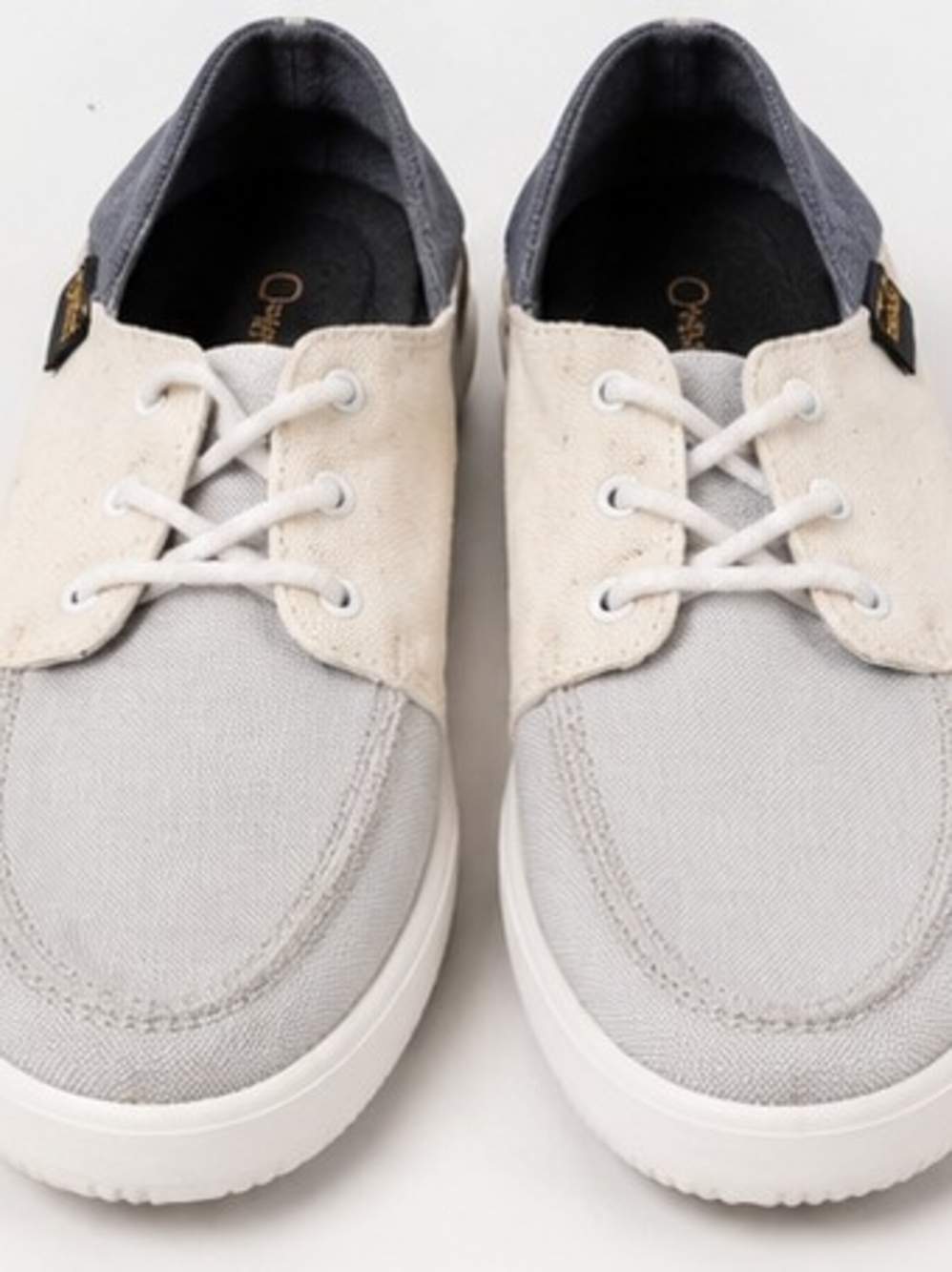 Chacos Women’s Two-Tone Gray and Cream Boat Shoes
